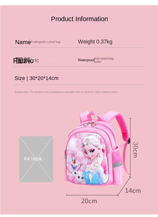 Frozen Elsa Rucksack Mädchen Kindergarten Disney | Vorschulrucksack – Bild 11