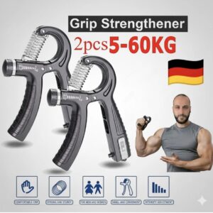 💪 2X Handtrainer 5–60KG Verstellbarer Unterarmtrainer Fingertrainer mit Zähler