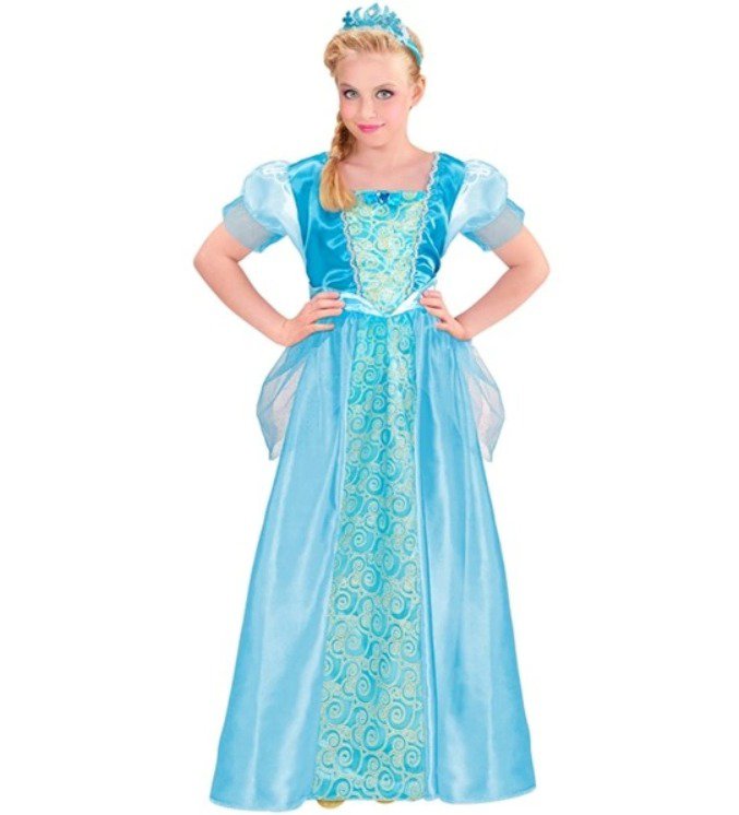 Prinzessinnenkostüm Mädchen mit Krone Karneval Geburtstag – Bild 12