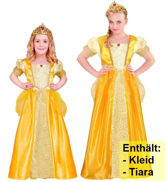 Prinzessinnenkostüm Mädchen mit Krone Karneval Geburtstag – Bild 11