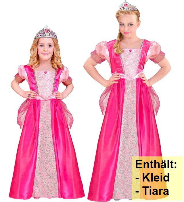 Prinzessinnenkostüm Mädchen mit Krone Karneval Geburtstag – Bild 10