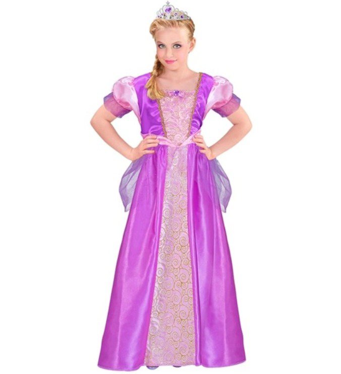 Prinzessinnenkostüm Mädchen mit Krone Karneval Geburtstag – Bild 5