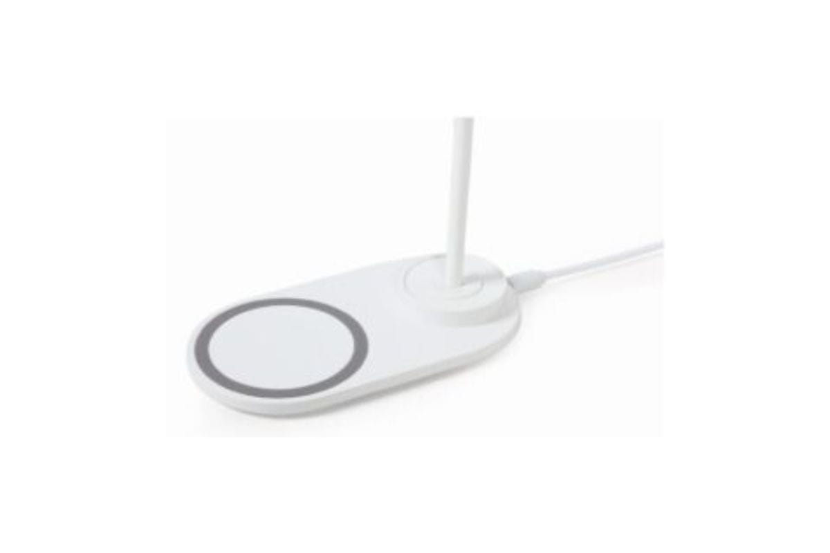LED Schreibtischlampe kabellos mit Qi Ladegerät 10W , Weiß – Bild 5