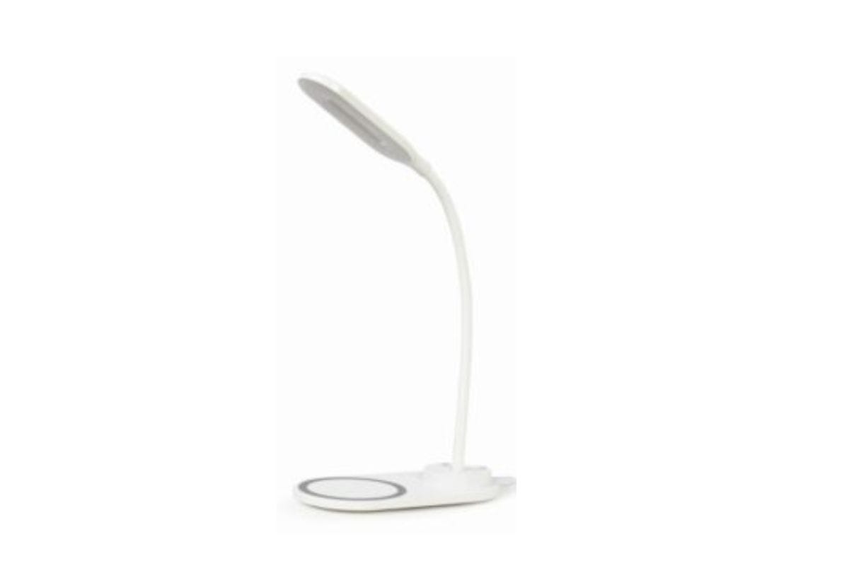 LED Schreibtischlampe kabellos mit Qi Ladegerät 10W , Weiß – Bild 3