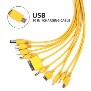 10in1 USB Ladekabel für USB-C, Micro USB & mehr. Universal Multi Ladekabel für Samsung, iPhone, Xiaomi & viele Geräte. Ideal für Reisen & Alltag.