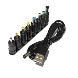 USB zu DC Kabel 5V Adapter mit 8 DC Steckern Universal Netzteil