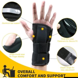 Handgelenk Bandage Sport & Fitness mit Schiene Schwarz