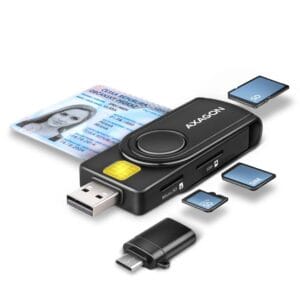 Axagon CRE-SMP2A USB-C Card Reader SD MicroSD SIM 4in1