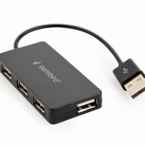 Gembird USB 2.0 4-Port Hub USB Verteiler 480Mbps Schwarz