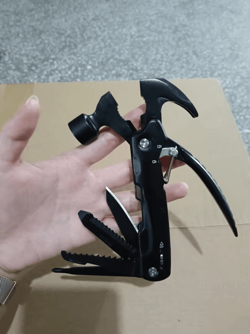 12in1 Multitool Hammer Edelstahl Zange Messer Säge Outdoor Camping Werkzeug – Bild 10