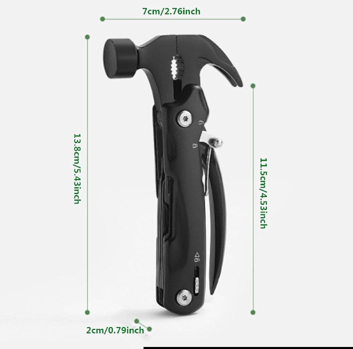 12in1 Multitool Hammer Edelstahl Zange Messer Säge Outdoor Camping Werkzeug – Bild 7