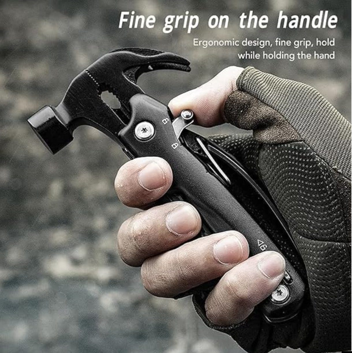 12in1 Multitool Hammer Edelstahl Zange Messer Säge Outdoor Camping Werkzeug – Bild 2