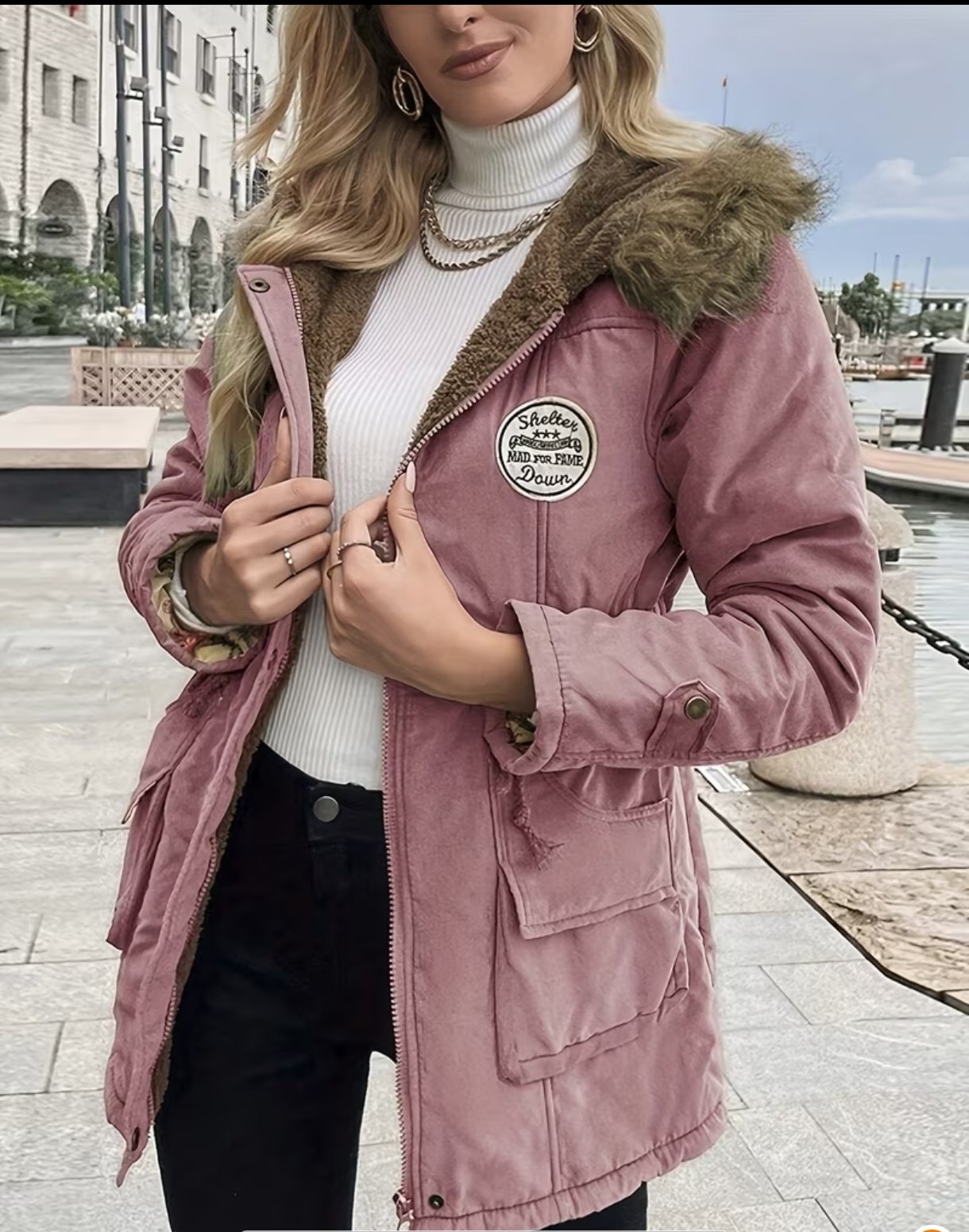 Damen Winterparka – Warme Winterjacke mit Kapuze – Bild 15