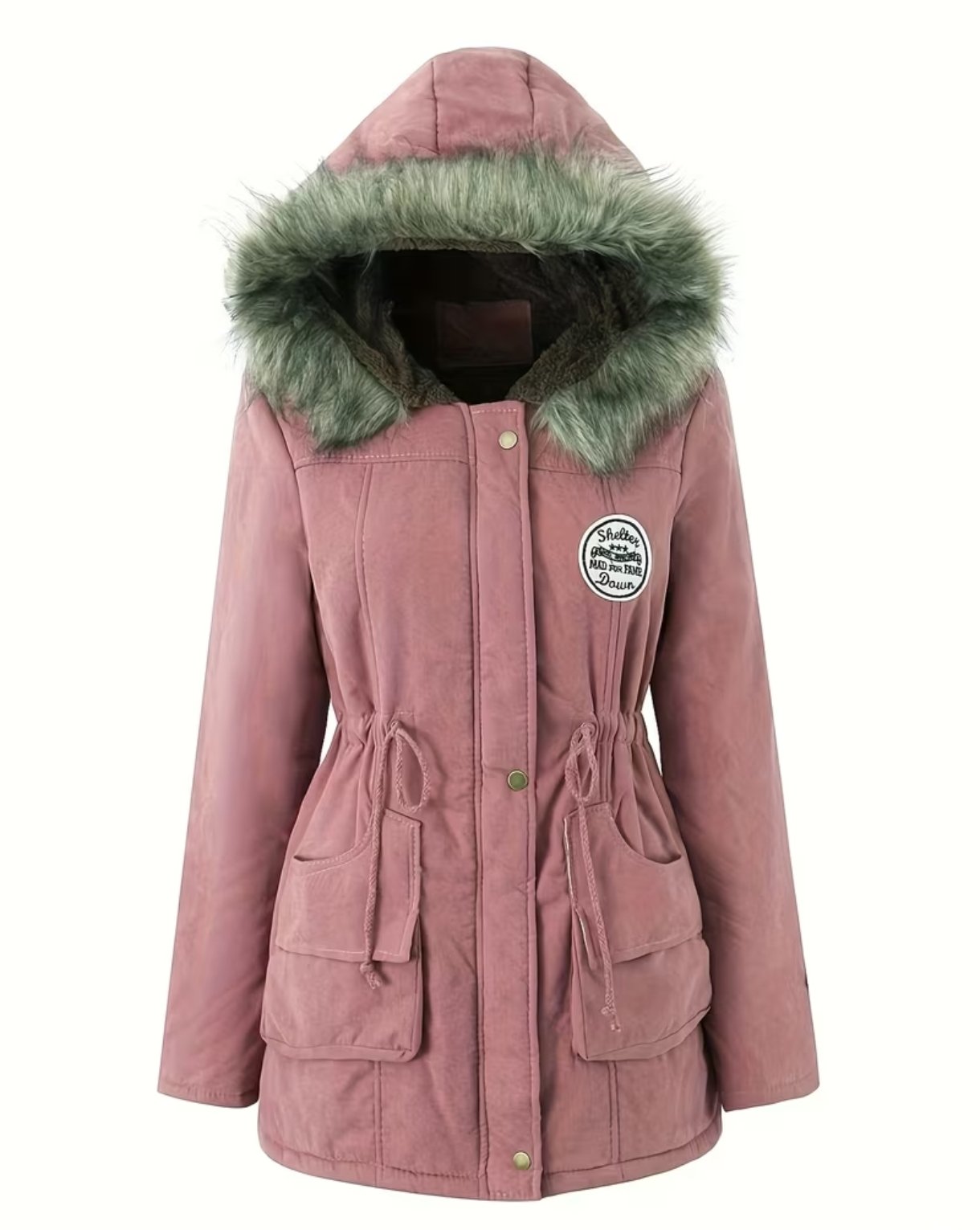 Damen Winterparka – Warme Winterjacke mit Kapuze – Bild 5
