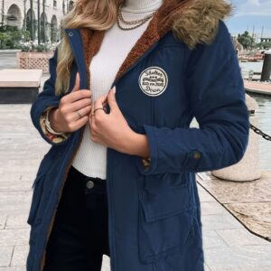 Damen Winterparka – Warme Winterjacke mit Kapuze